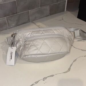 Vera Bradley Silver Quilted Crossbody Bag - NEW!